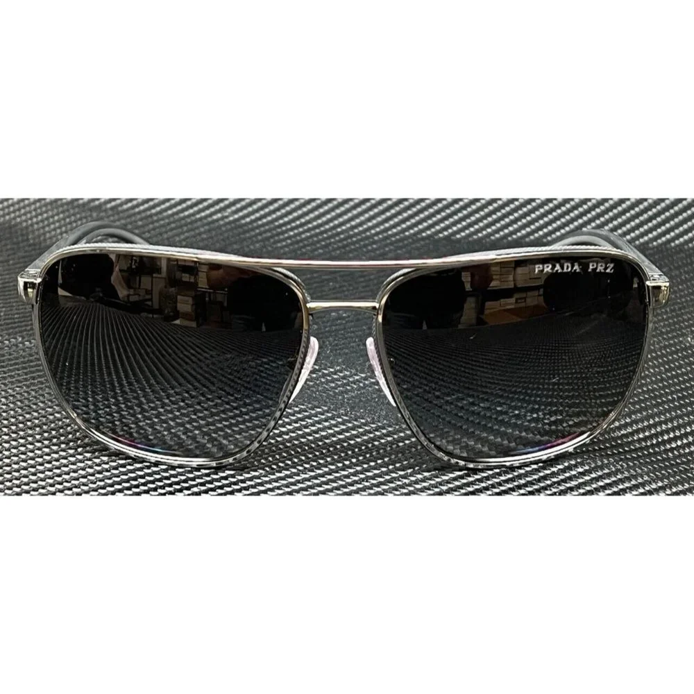 Prada Polarized Men's Black Sunglasses
